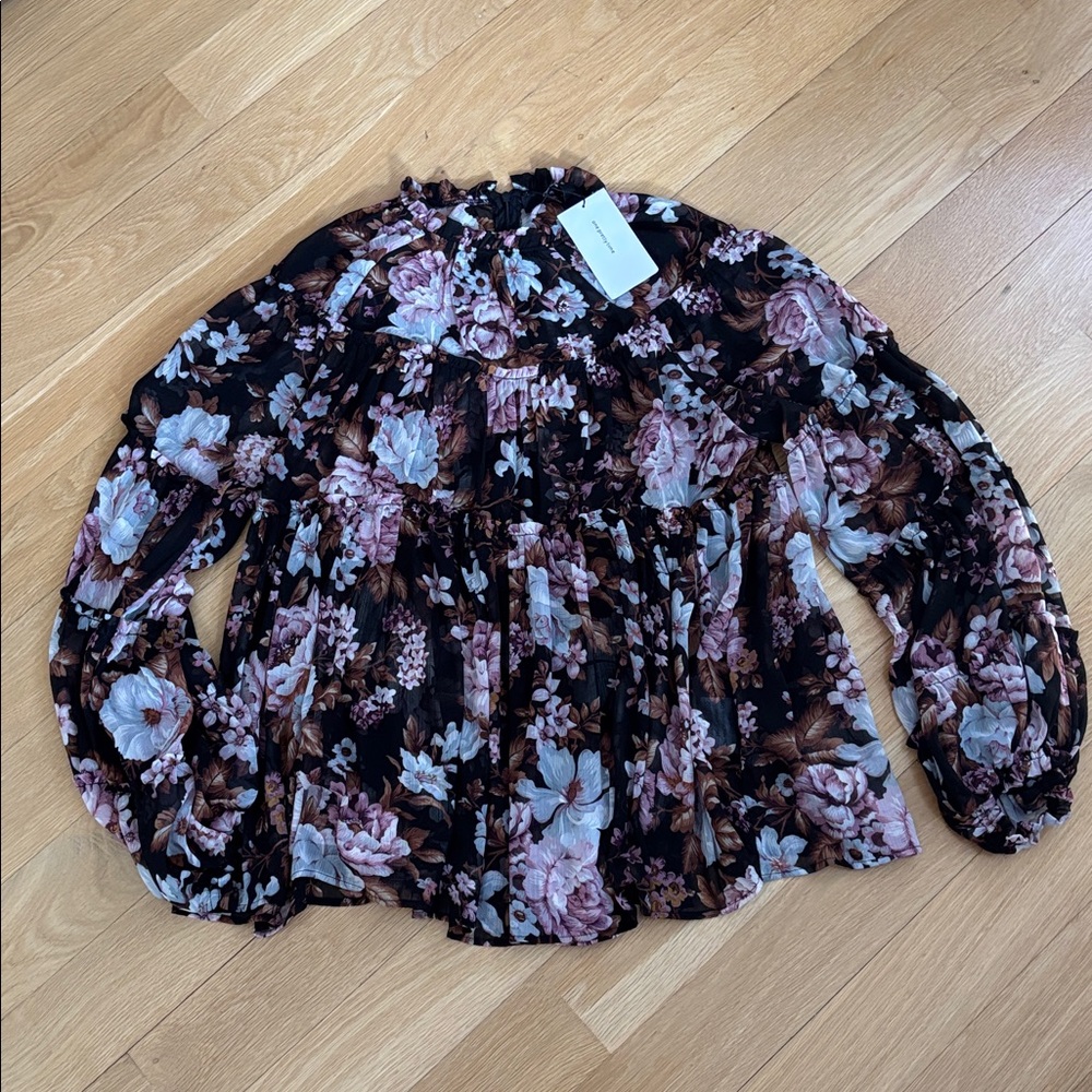 Sheer Ruffled Blouse - Picture 6 of 11